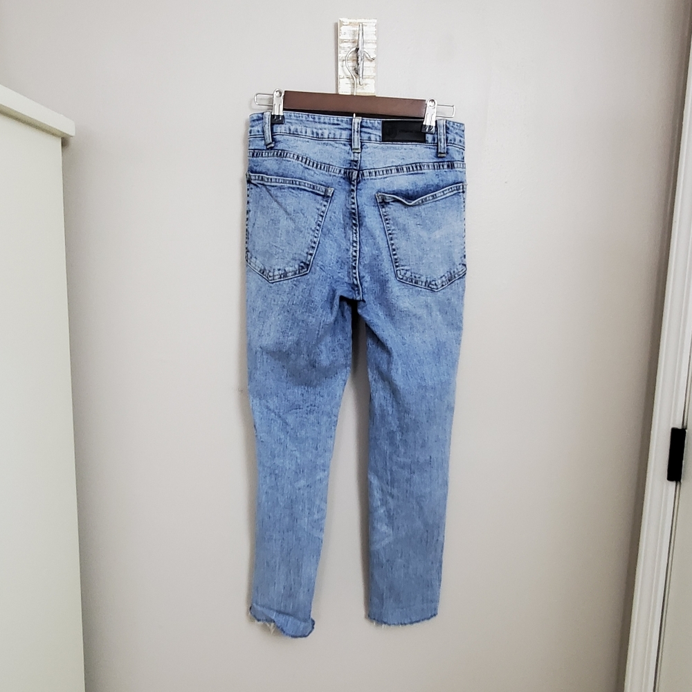 Distressed Original Use Stone Washed Skinny Jeans - Picture 3 of 12